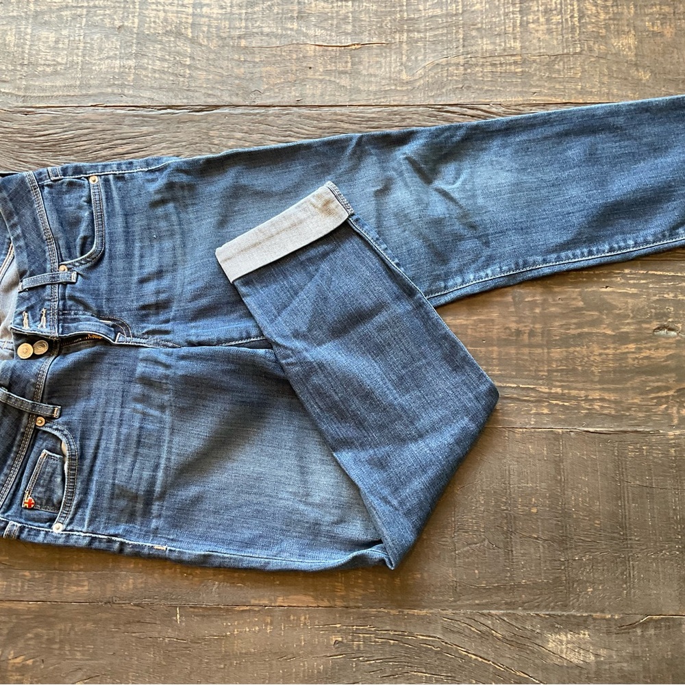 Hudson “Ginny” Crop Skinny Jeans – Blue Wash, Size 26 (Inseam 25”)